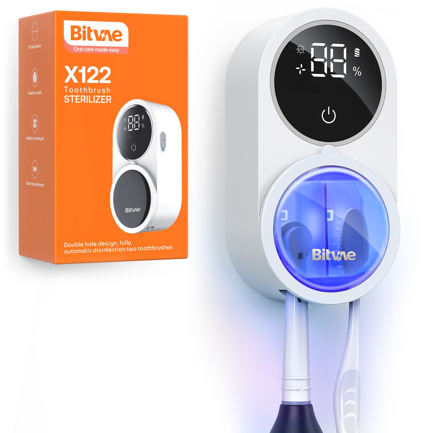 UV Cleaning Air Drying Toothbrush Cleaner